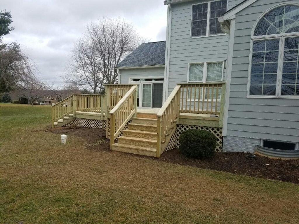 Treated Lumber Deck