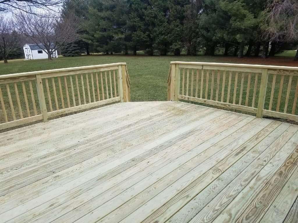 Treated Lumber Deck
