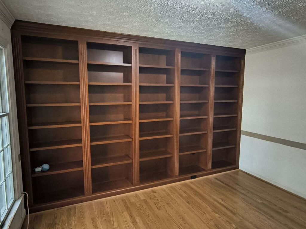 Custom bookshelves